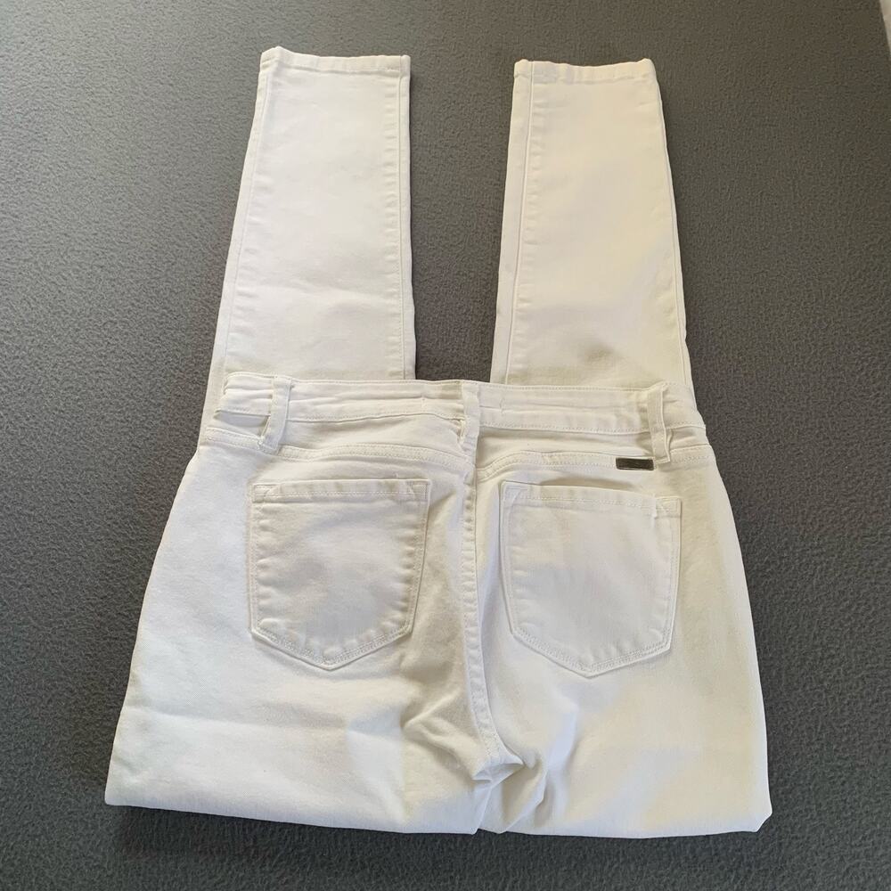 KanCan Katherine Mid Rise Super Skinny Slim Jeans Size 9/28 Stretch White Denim - Picture 6 of 10